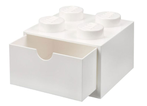 Sertar de birou LEGO 2x2 alb [1]