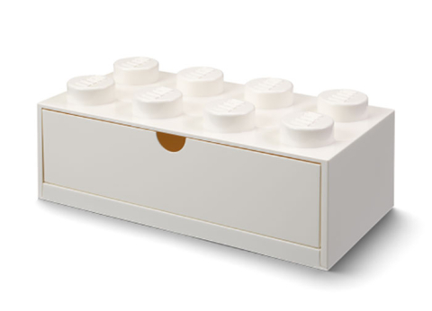 LEGO - Sertar de birou LEGO 2x4 alb