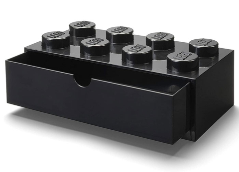 Sertar de birou LEGO 2x4 negru [1]