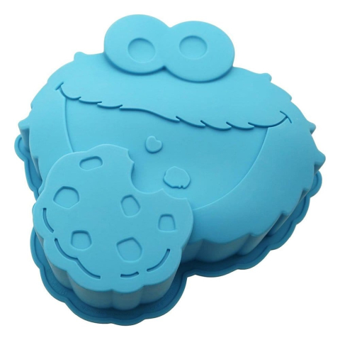 Casa si Cadouri - Sesame Street Silicone Baking Tray Cookie Monster blue