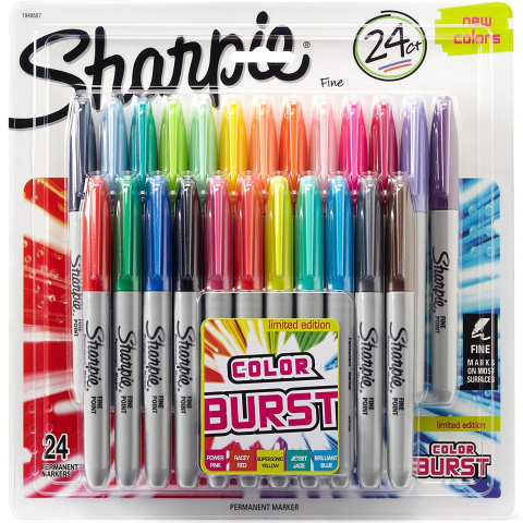 Carioci/Markere - Set 24 Sharpie F color burst