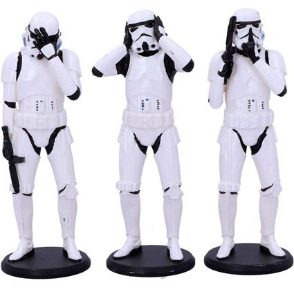 Set 3 figurine Original Stormtrooper Three Wise Nemesis Now - vedere frontala [1]