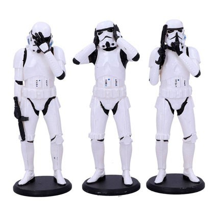 Star Wars figurine - Set 3 figurine Original Stormtrooper Three Wise Nemesis Now - vedere frontala