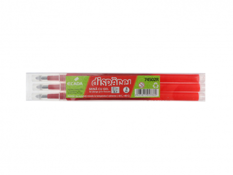 Reduceri - Set 3 mine gel ECADA Disparel – cerneala rosie termosensibila