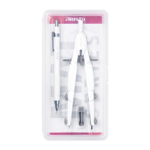 Rigle, compasuri si instrumente geometrice - Set 3 White Mat Series TopLine Compas