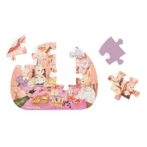 Set 4 mini puzzle-uri O zi perfecta, Moulin Roty [1]