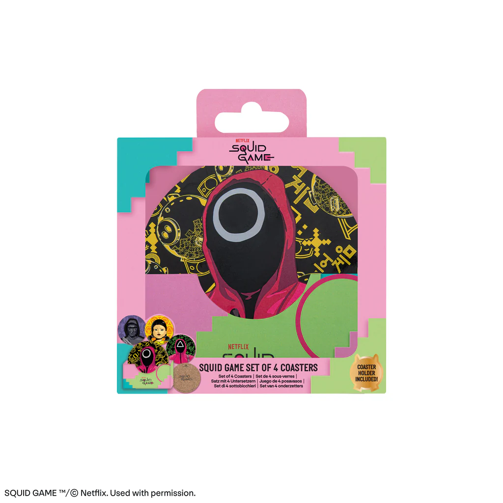 Pop Culture - Set 4 suporturi pahare Squid Game