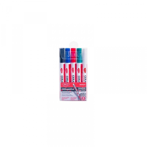 Instrumente de scris - Set 5 markere ceramica DACO MK502/5 pe baza de alcool