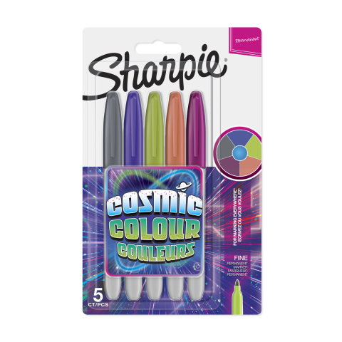 Rechizite, Creativitate, Hobby - Set 5 markere permanente Sharpie Cosmic