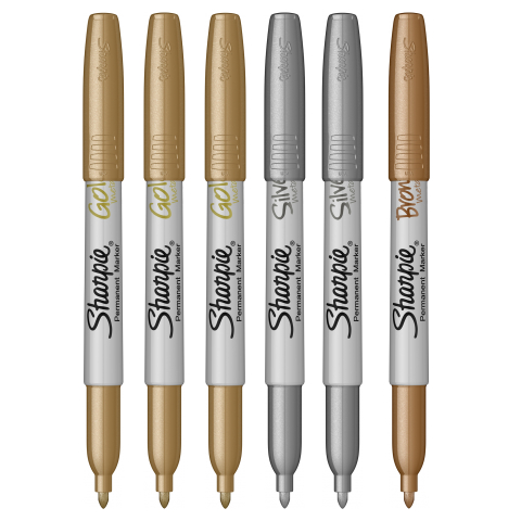 Rechizite, Creativitate, Hobby - Set 6 Sharpie metalizat