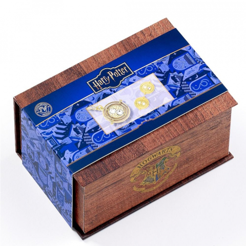 Harry Potter - Set bijuterii Harry Potter – Colier și Cercei Time‑Turner (Boîte Cadeau)