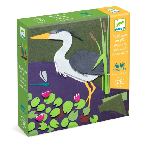 Jocuri - Set creativ 3D din hârtie, Djeco