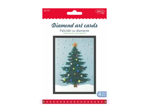 Rechizite, Creativitate, Hobby - Set creativ DACO SC721 Felicitari cu diamante