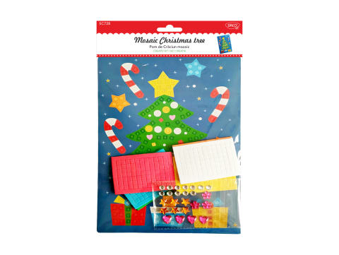 Rechizite, Creativitate, Hobby - Set creativ DACO SC728 Pom de Craciun mozaic