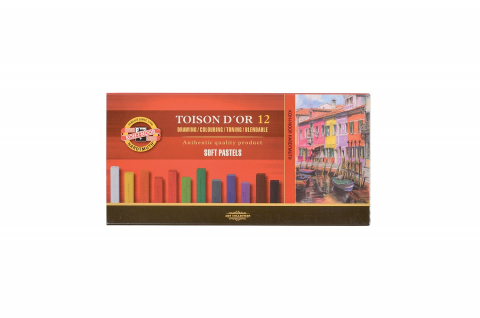 Rechizite, Creativitate, Hobby - Set creta uscata patrata Toison D'Or – 12 culori – Colectia ARTA
