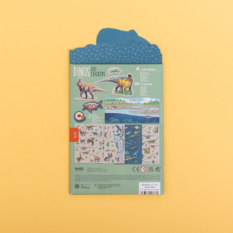 Set cu abtibilduri repozitionabile Dinozauri, Londji [4]