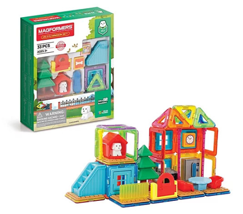 Jocuri si jucarii - Set de construit Magformers- Casa Milo, 33 piese