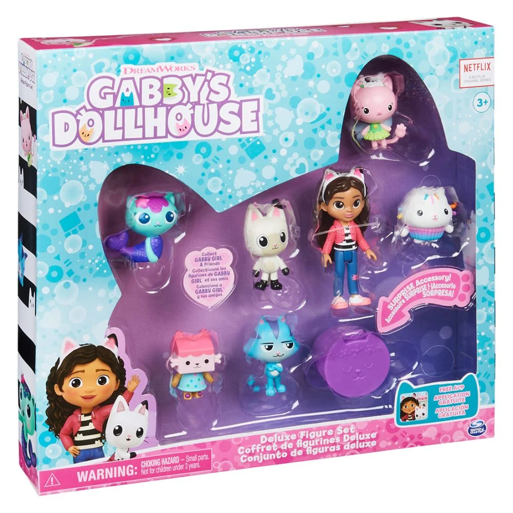 Set Deluxe Gabby's Dollhouse cu Papusa Gabby si 7 Figurine [1]