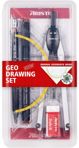 Rigle, compasuri si instrumente geometrice - Set desen tehnic
