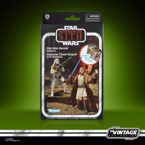 Set figurine Star Wars The Vintage Collection Obi-Wan Kenobi si Airborne Clone Trooper 9,5 cm - Hasbro [0]