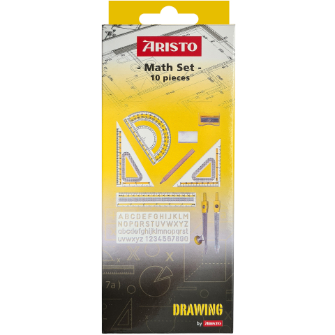 Rechizite, Creativitate, Hobby - Set geometrie scolara 10 piese