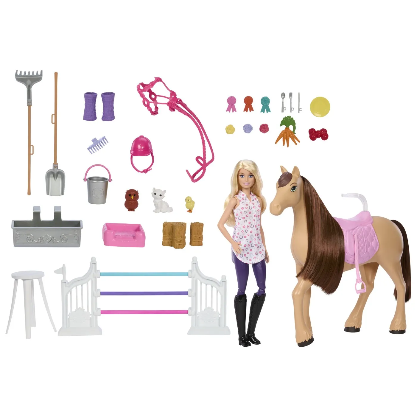 Set Grajd Barbie Mysteries Ultimate Stable cu Papusa si Cal [1]