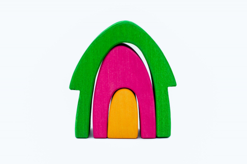 Set handmade Marc toys, Casuta din povesti Rosu [4]