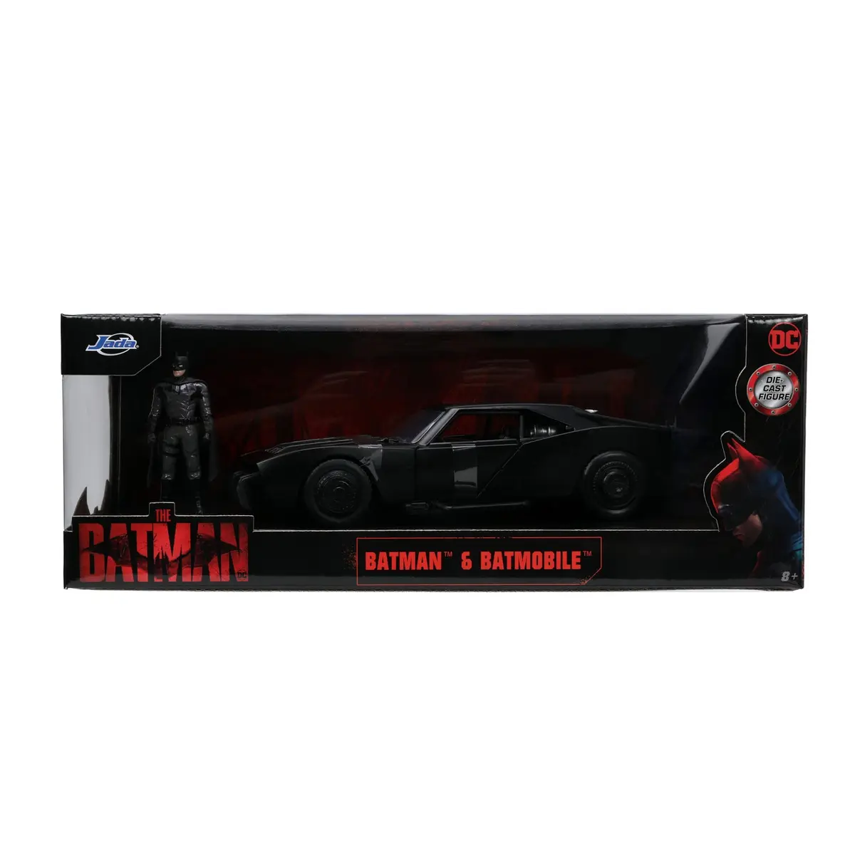 Figurine diverse - Set Jada Batmobile 2022 1:24 + figurina Batman metal