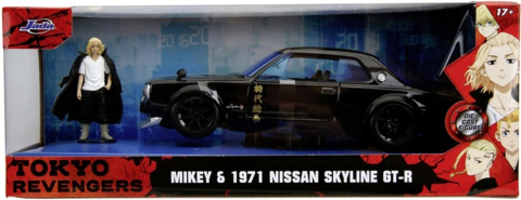 Figurine - Set Jada Tokyo Revengers Nissan Skyline GT-R 1971 + Mikey