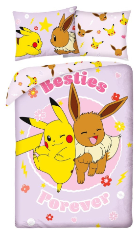Pop Culture - Set Lenjerie Pat Pokemon Duvet Set 140x200 cm