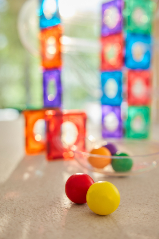 Set magnetic Circuit cu bile Compact 60 Piese, Cleverclixx [4]