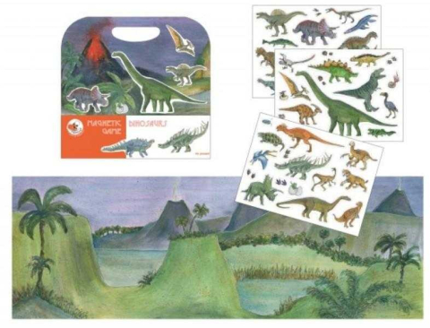 Jocuri si jucarii - Set magnetic Dinozauri, Egmont Toys