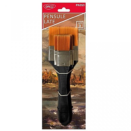 Rechizite, Creativitate, Hobby - Set pensule  par sintetic late, DACO, PN263