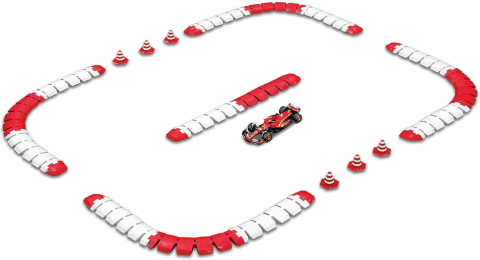 Set RC Ferrari SF-24 Leclerc Maisto Tech cu circuit modular 2.4GHz [1]