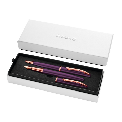 Rechizite, Creativitate, Hobby - Set stilou + pix Jazz Noble Elegance – penita M, mecanism twist, cutie cadou