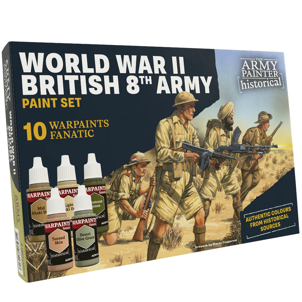 Board Games - Set Vopsele Warpaints Historical WWII British 8th Army The Army Painter