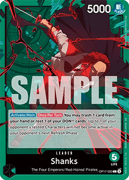 Singles Trading Card Games - Shanks (OP17-020) (V.1) The World’s Strongest Warriors - Singles