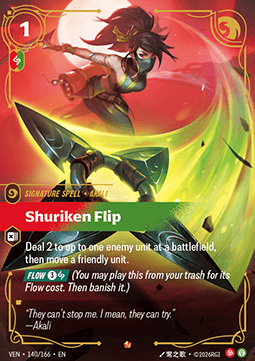 Riftbound: League of Legends Singles - Shuriken Flip 140 epic