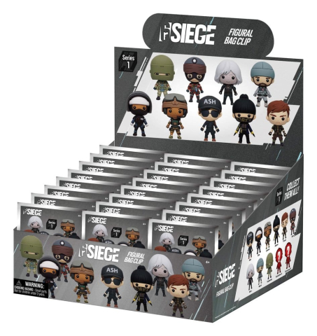 Six Siege 3D PVC Bag Clips Series 1 Display (24) [2]