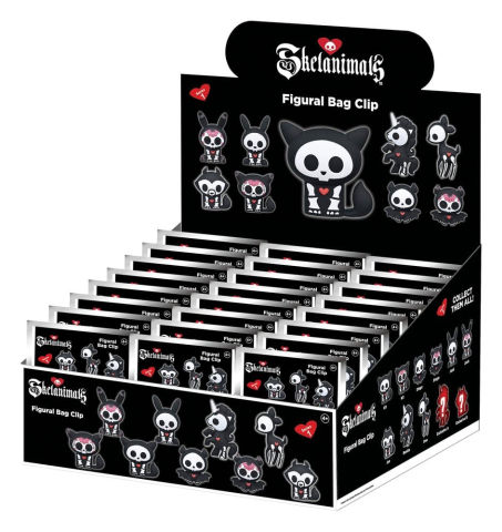 Skelanimals 3D PVC Bag Clips Series 1 Blind Bag Display (24) [2]