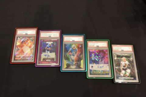 Slab Case Protectors for PSA Graded Cards Red [2]