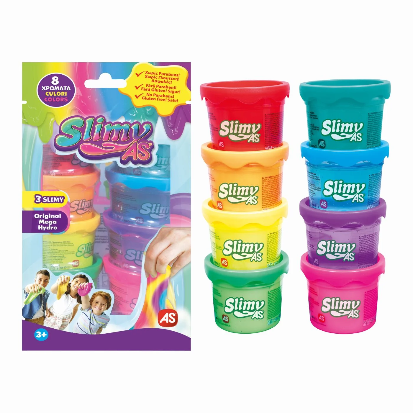Slimy Set 8 Borcanase Slime Colorat - Jucarie Senzoriala [1]