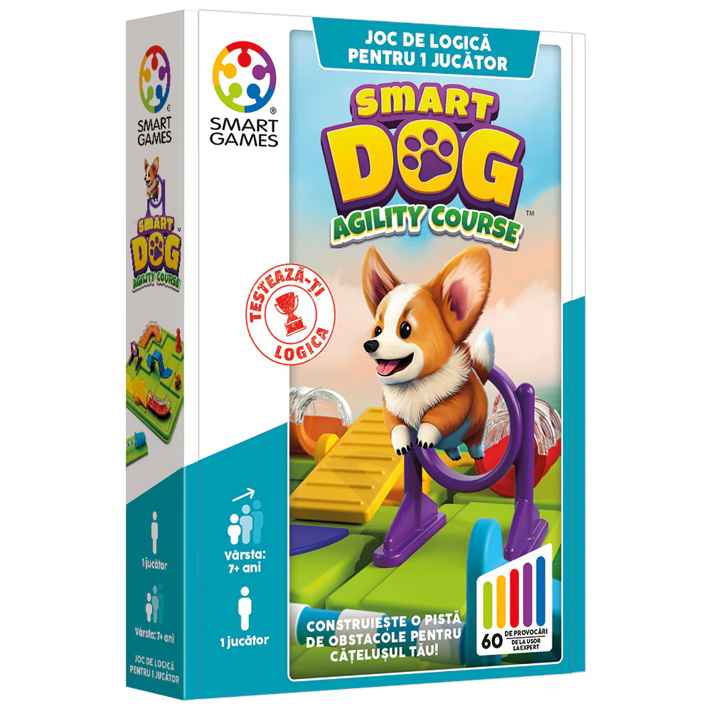 Smart Dog, joc de logica cu 60 provocari (editie limba romana) Smart Games - Smart Dog, joc de logica cu 60 provocari (editie limba romana)
