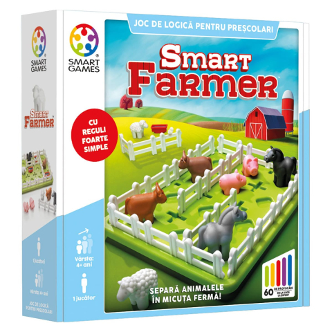 Smart Games - Smart Farmer Joc de Logica cu Animale (limba romana)