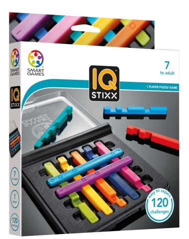 SmartGames IQ Stixx – Joc de logica compact cu 120 de provocari Smart Games - SmartGames IQ Stixx – Joc de logica compact cu 120 de provocari