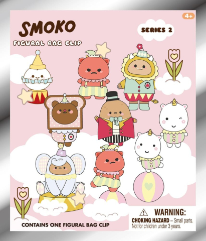 PRECOMENZI - Smoko 3D PVC Bag Clips Series 2 Display (24)