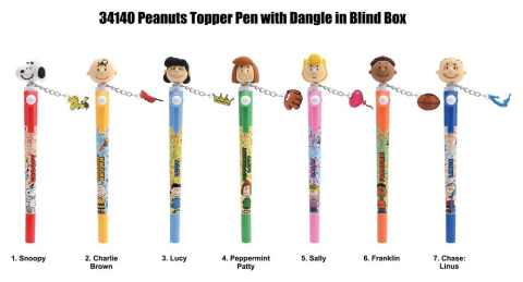Snoopy 3D Head Topper Spinning Pen Display (16) [1]