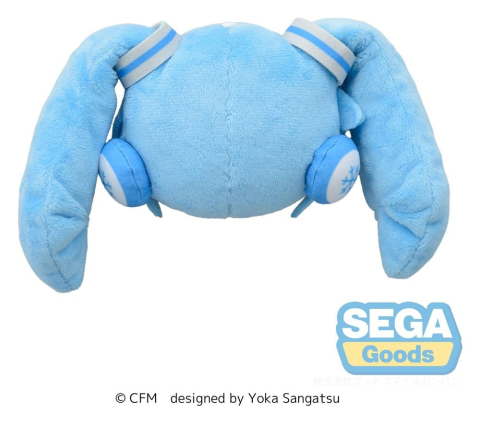 PRECOMENZI - Snow Miku Fuwa Petit Plush Figure Face Mascot