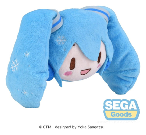 Snow Miku Fuwa Petit Plush Figure Face Mascot [1]