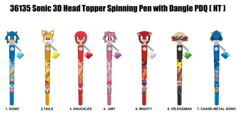 Casa si Cadouri - Sonic 3D Head Topper Spinning Pen Display (12)